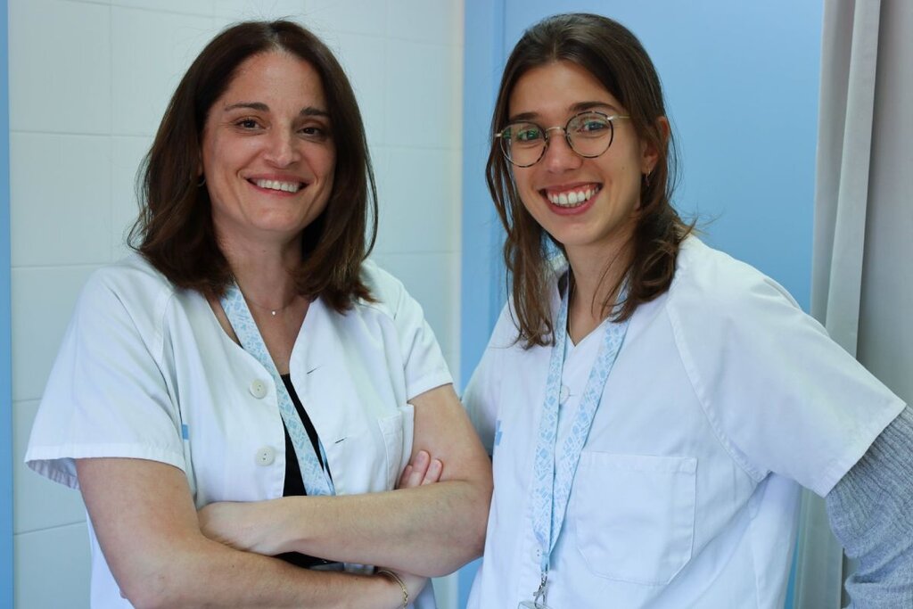 Laia Alcober y Blanca Torres, participantes en el estudio sobre IC. Foto: GTMS. 