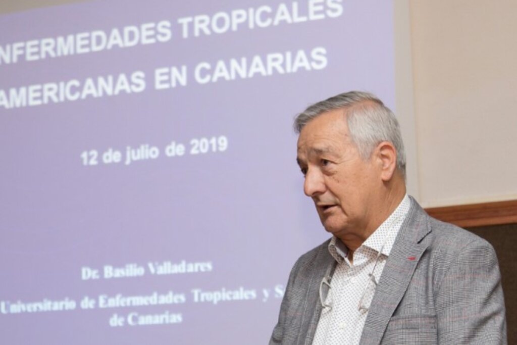 Basilio Valladares Hernández, catedrático de Parasitología de la Universidad de La Laguna y fundador del Instituto Universitario de Enfermedades Tropicales y Salud Pública de Canarias. Foto: FUNCCET. 