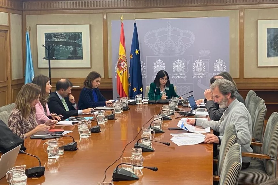 Reunión del Consejo Interterritorial del 2 de febrero de 2023, presidido por la ministra Carolina Darias. Foto: Ministerio de Sanidad.
