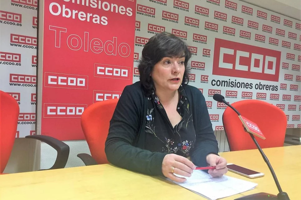 Chelo Cuadra, secretaria general de la Federación de Sanidad y Sectores Sociosanitarios de CCOO Castilla-La Mancha. Foto: CCOO CASTILLA-LA MANCHA.
