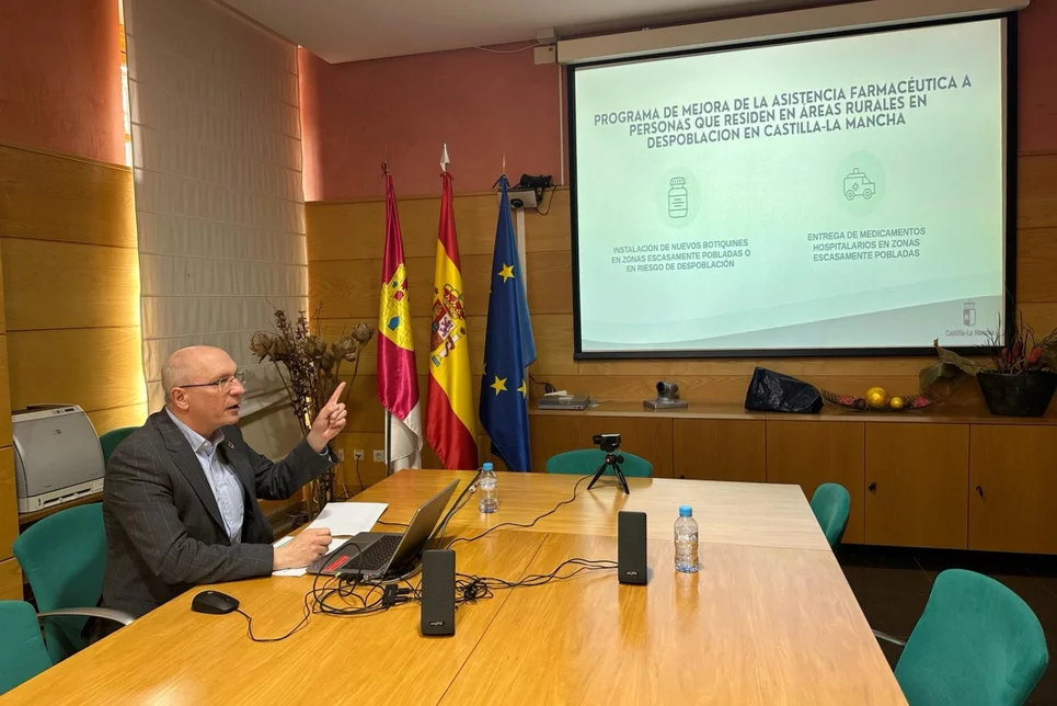 El comisionado del Reto Demográfico de Castilla-La Mancha, Jesús Alique, ha destacado estos datos durante su intervención en la reunión de la Comisión Sectorial de Reto Demográfico. Foto: CASTILLA-LA MANCHA,