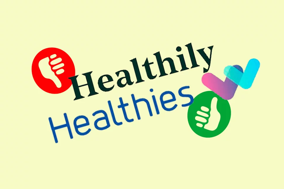 El Tribunal General de la UE ha confirmado la decisión de la Oficina de Marcas de la UE de rechazar el registro de la marca 'Healthily' de Unilab, por confusión con la marca de Cofares, 'Healthies'. Montaje de L. ESPARZA