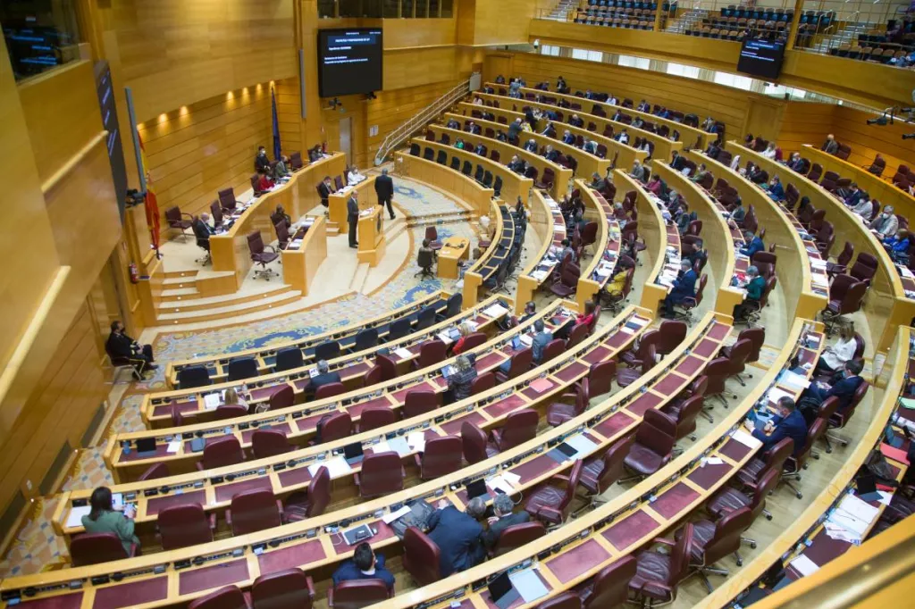 El Pleno del Senado durante el debate de la propuesa de ley de regulaciÃ³n de la eutanasia. 