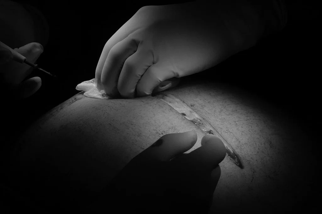 Intervención de ciruga abdominal.