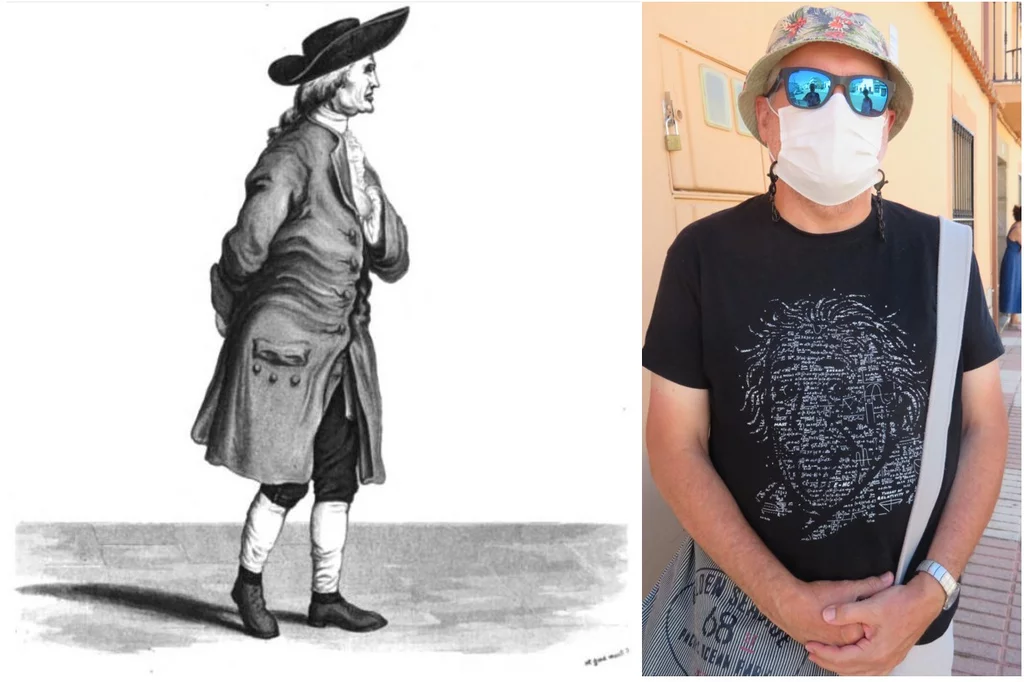 A la izquierda: Henry Cavendish, físico y químico inglés, descubridor del hidrógeno; a la derecha, M. Gonzalo Claros, bioquímico y bioinformático malagueño, autor de esta columna.