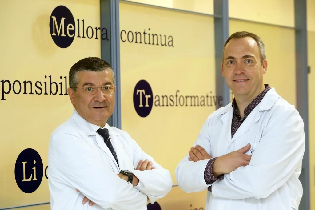 Rafael López y Angel Daz-Lagares del Área del Cáncer del CiberONC, del IDIS y del CHUS.