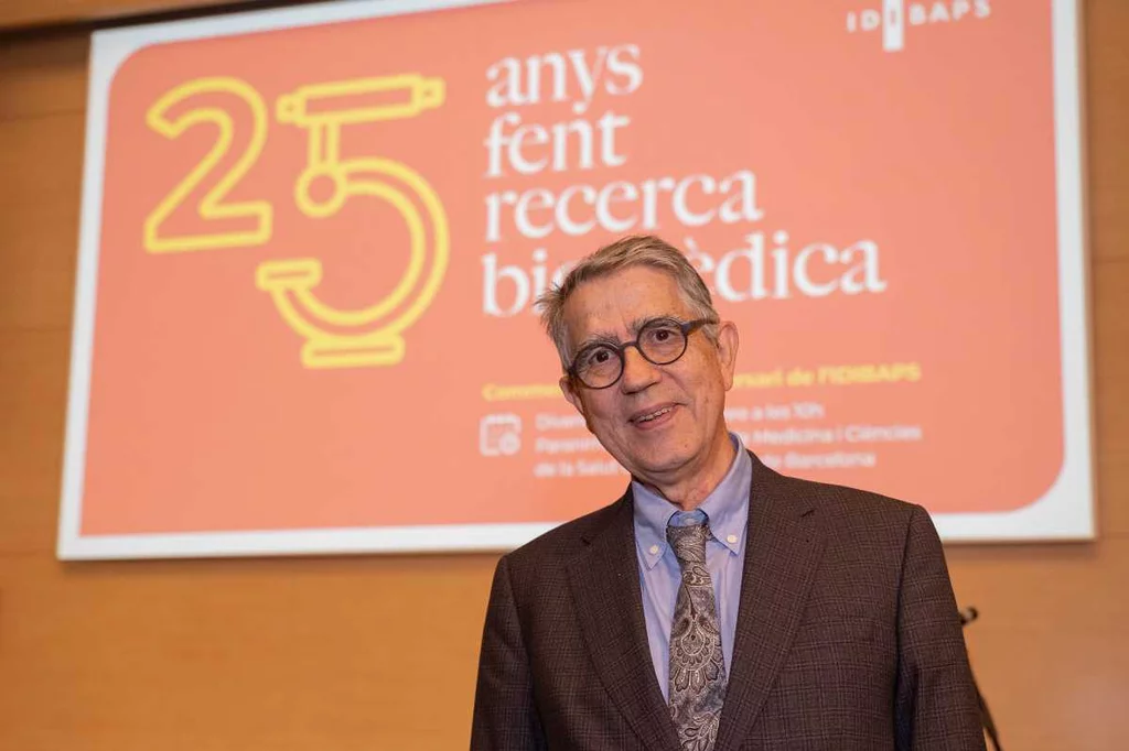 Ramon Gomis participó en la celebración del 25 aniversario del Idibaps. Foto: IDIBAPS