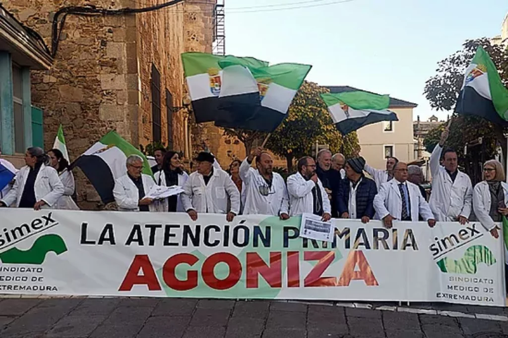 Los médicos de primaria extremeños han protagonizado estos meses protestas y concentraciones. Foto: EM