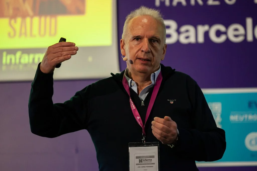 José Ibañez, durante su intervención en Infarma 2023. Foto: SONIA TRONCOSO