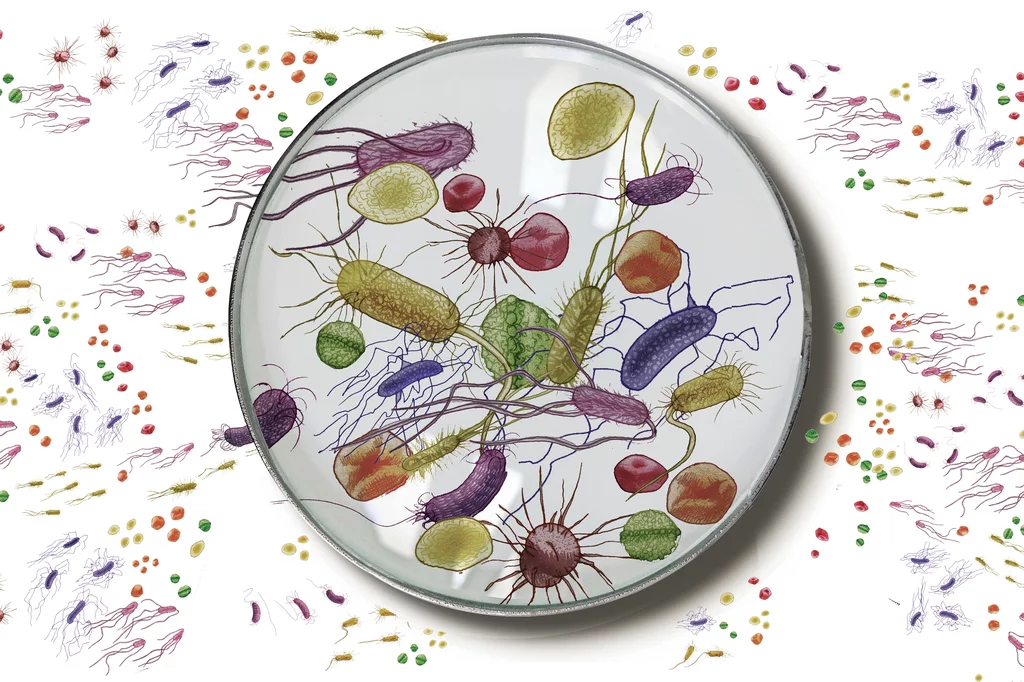 Según la Sociedad Española de Enfermedades Infecciosas y Microbiologa Clnica, las resistencias antimicrobianas provocan ya más de 35.000 muertes al año en España. Ilustración: GABRIEL SANZ.