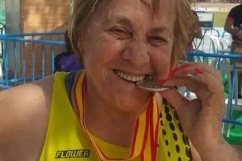 Aurelia MarÃn RamÃ³n, la abuela del atletismo murciano muriÃ³ tras una demora en su atenciÃ³n de urgencia que ahora ha condenado el TSJ de Murcia. Foto cedida por la familia.