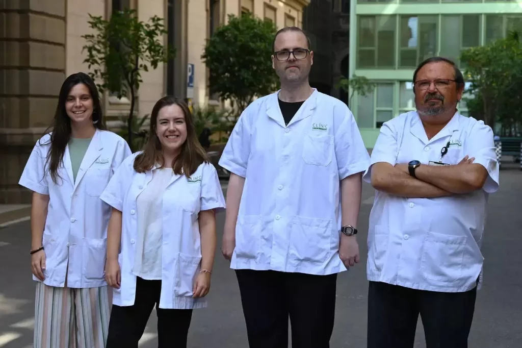 Mireia Medrano-Bosch, Alazne Moreno-Lanceta, Pedro Melgar-Lesmes y Wladimiro JimÃ©nez, autores del estudio.