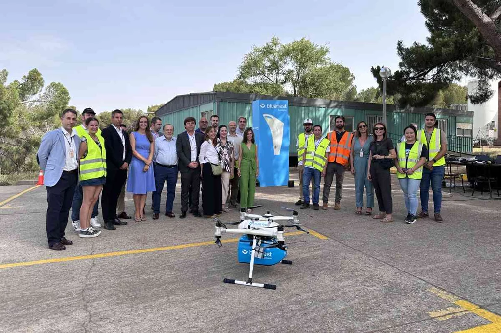 Dron utilizado por la Comunidad de Madrid en un simulacro con origen y partida en el Hospital Público Cantoblanco, dependiente de La Paz. Foto: COMUNIDAD DE MADRID.