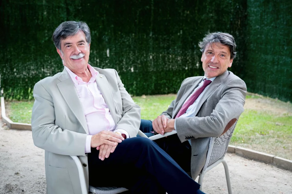 Javier Urra y Celso Arango en el Hospital de D�a Retiro Recurra GINSO, en Madrid. Foto: JOSÉ LUIS PINDADO. 