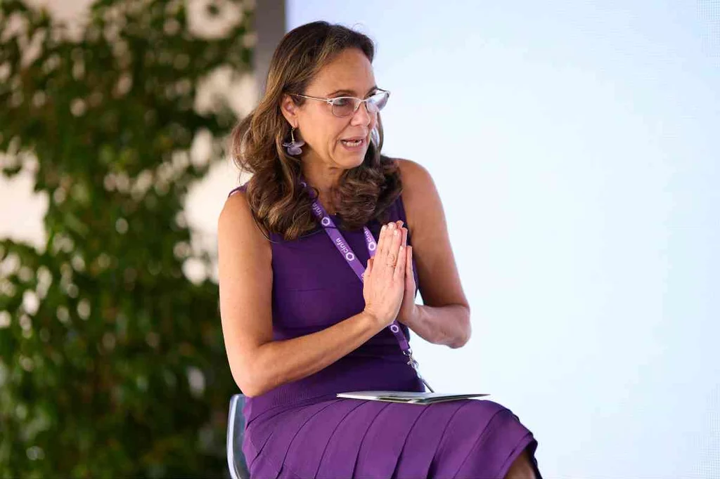 Ana López-Casero, en una entrevista con nuestro medio durante el 80º Congreso Mundial de Farmacia y 22º Congreso Nacional Farmacéutico. Foto: FRAN SANTIAGO/ ARABA PRESS.