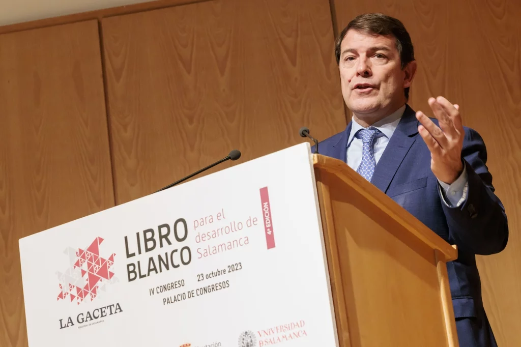 El presidente de Castilla y León, Alfonso Fernández Mañueco, en Salamanca. Foto: JUNTA DE CASTILLA Y LEÓN.