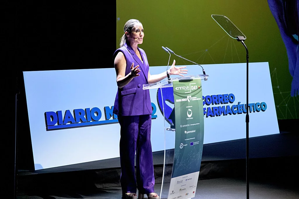 Ainhoa Arbizu, presentadora de los premios. Foto: JOSÉ LUIS PINDADO
