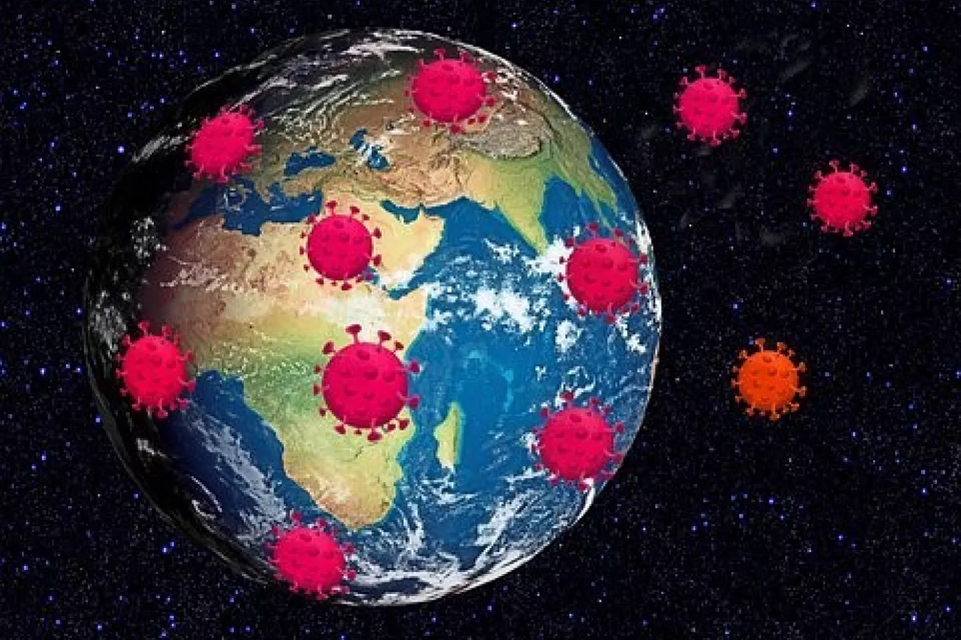 Virus rodeando el planeta