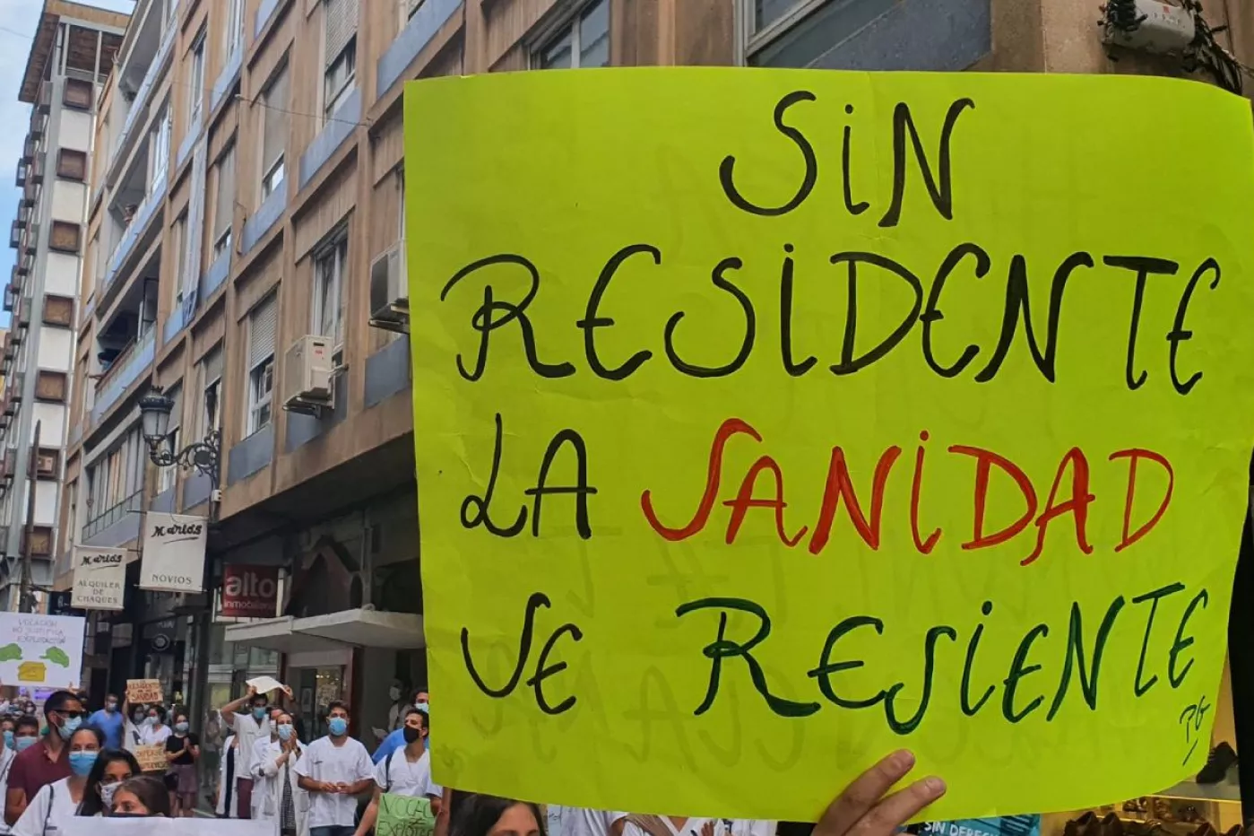 Aspecto de una de las manifestaciones de residentes que estos días han recorrido la Comunidad Valenciana.