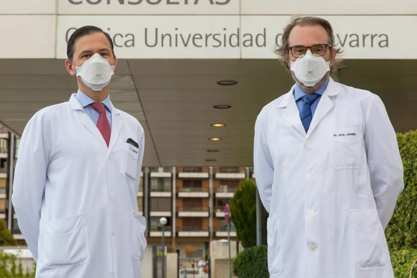 Manuel Landecho y Alfredo García Layana, investigadores de la Clínica Universidad de Navarra.