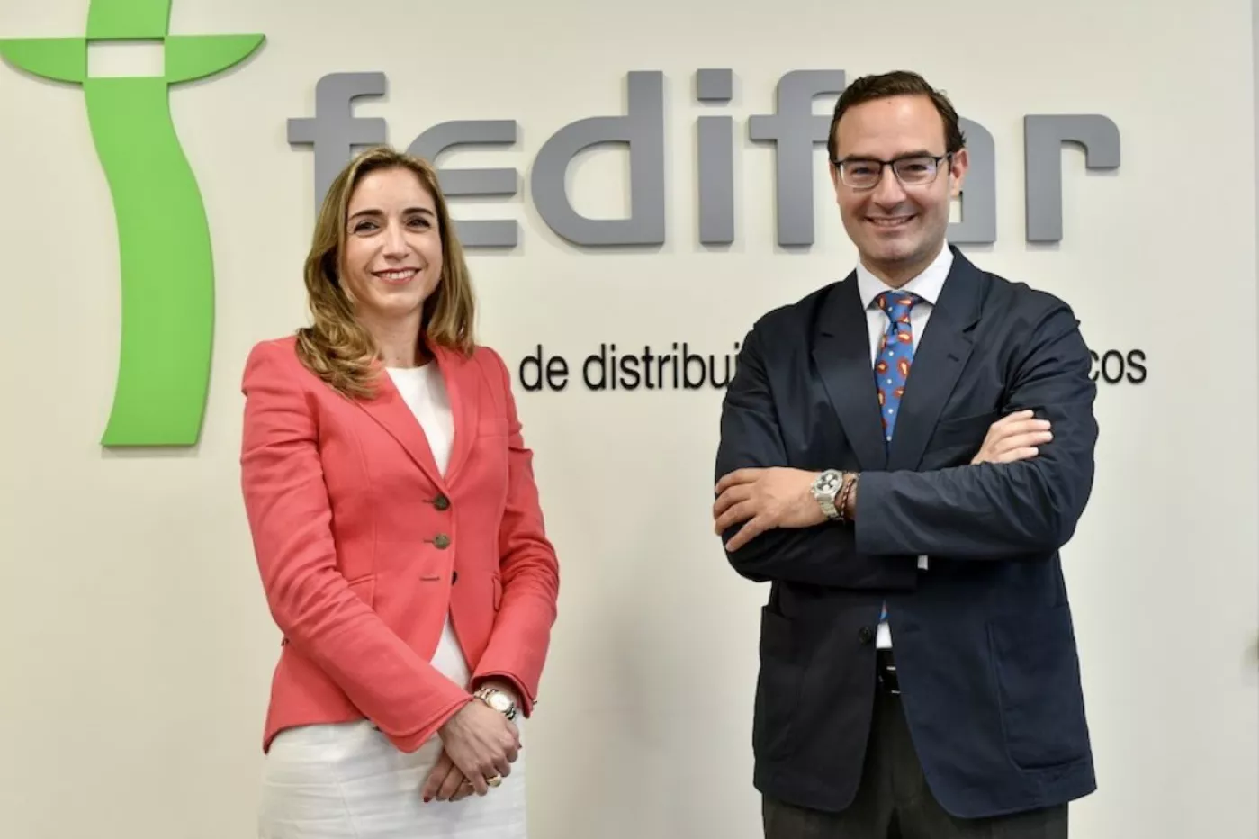 Matilde Sánchez Reyes, presidenta de Fedifar, y Luis de Palacio, presidente de FEFE.
