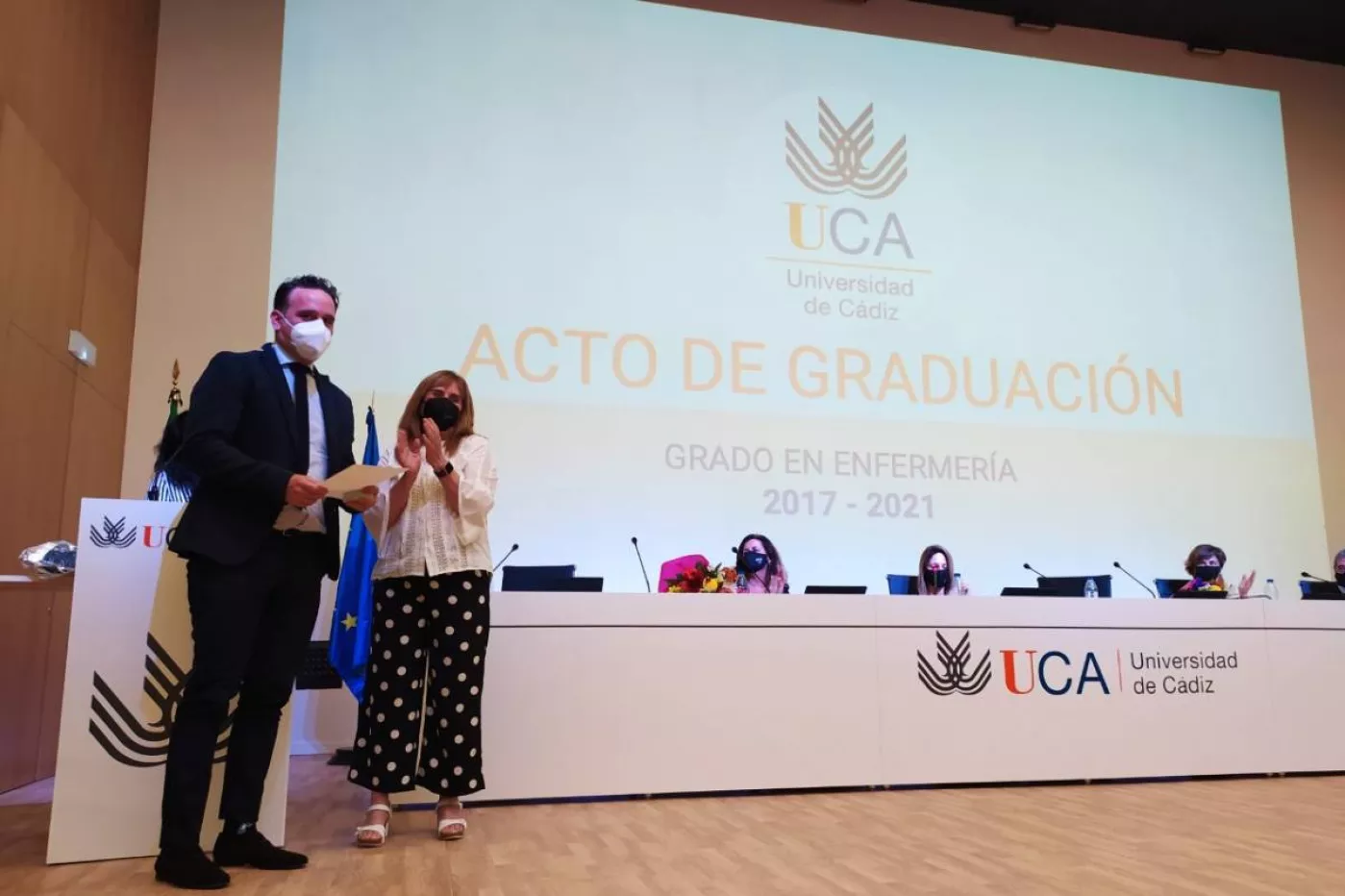 Acto de entrega de los premios concedidos por las facultades de Enfermería de Algeciras y de Enfermería y Fisioterapia de Cádiz, pertenecientes la Universidad de Cádiz.