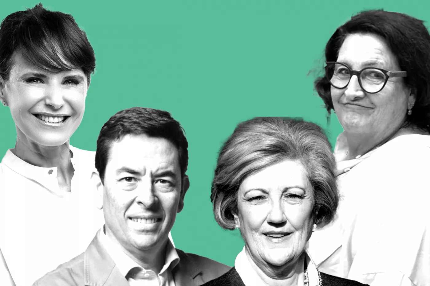 Rosalía Gozalo, Manuel Martínez del Peral, Mercedes González Gomis y Luz Sanz son los cuatro candidatos a presidir el COF de Madrid.