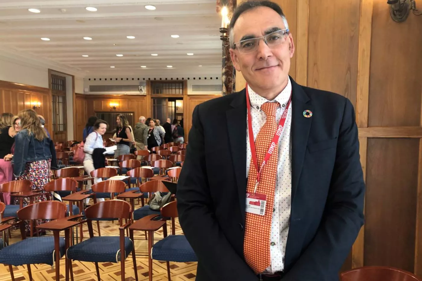 Raúl Pesquera, consejero de Sanidad de Cantabria, en el curso XV Encuentro Interautonómico sobre Protección Jurídica del Paciente: de la innovación en salud a la salud de la innovación. Foto: SOLEDAD VALLE