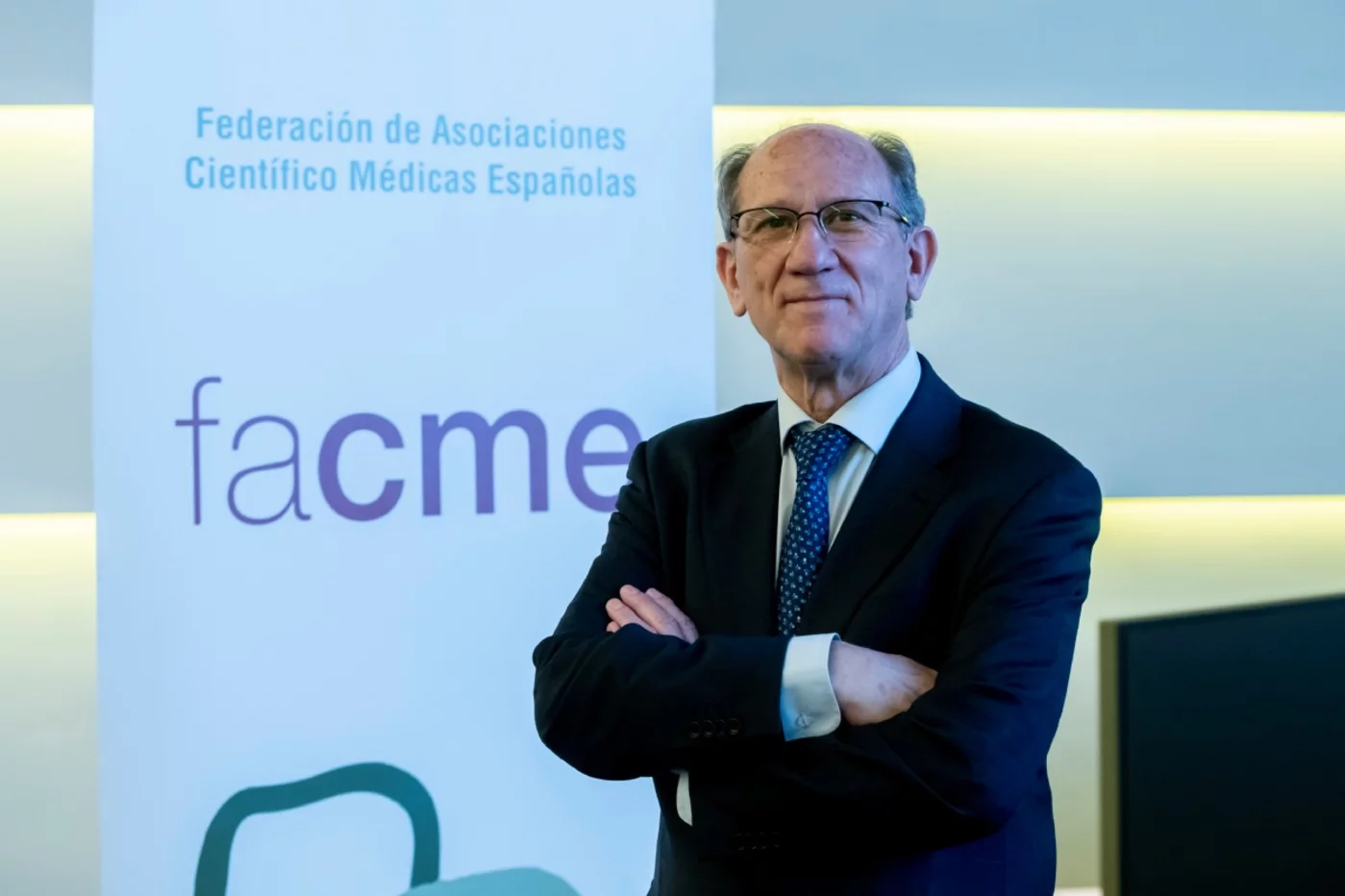 Javier García Alegría preside la Federación de Asociaciones Científico Médicas Españolas (Facme). Foto: JOSÉ LUIS PINDADO.