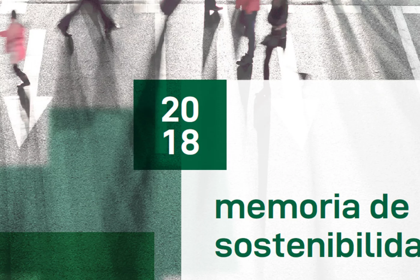 Portada de la Memoria de Sostenibilidad 2018.