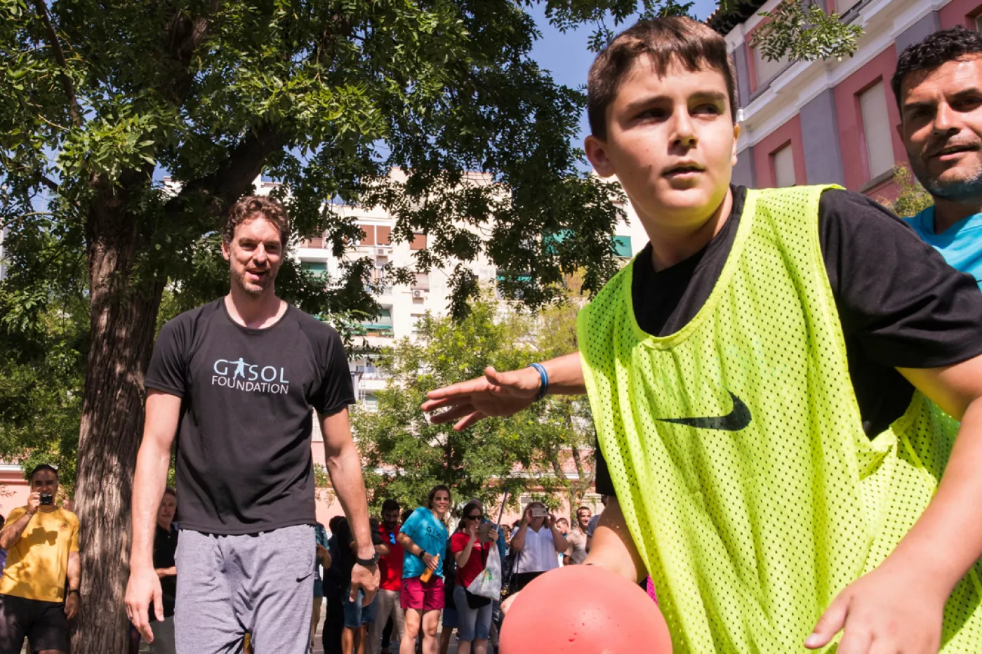 El jugador de baloncesto, Pau Gasol, en la presentación del Estudio 'Pasos', realizado por la fundación que lleva su apellido.