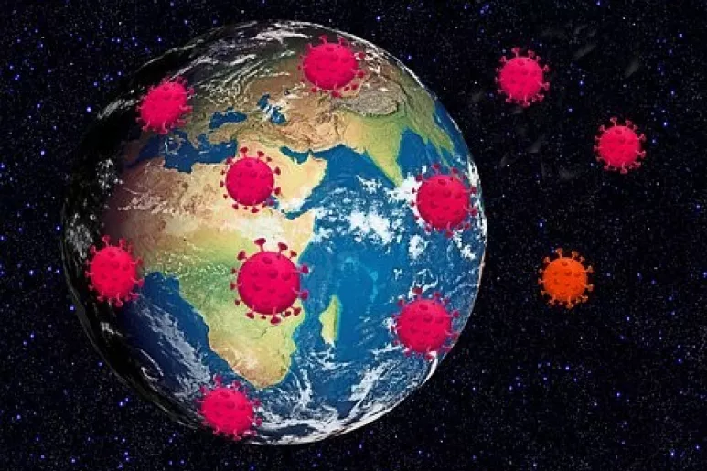 Virus rodeando el planeta