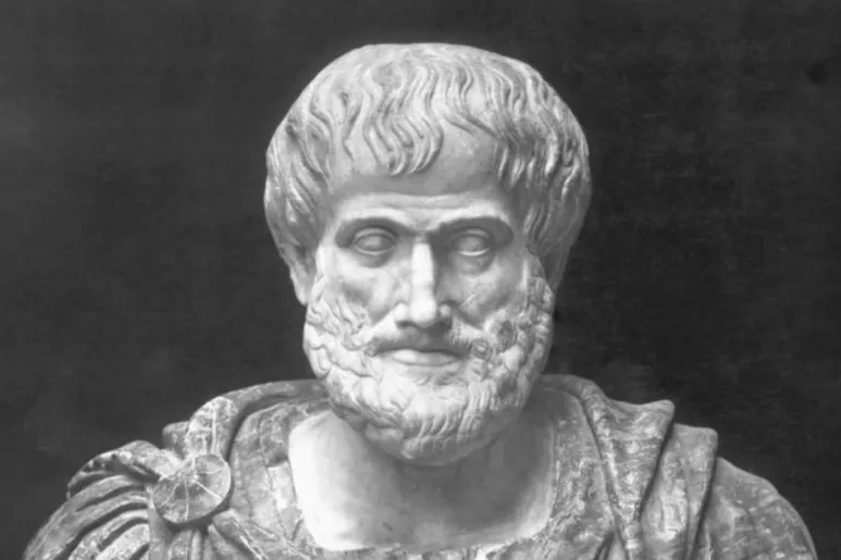 Busto del filósofo griego Aristóteles.