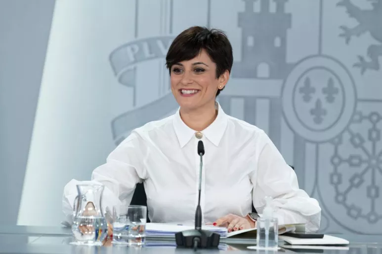 La ministra de Política Territorial y portavoz del Gobierno, Isabel Rodríguez, en rueda de prensa, tras el Consejo de Ministros.
