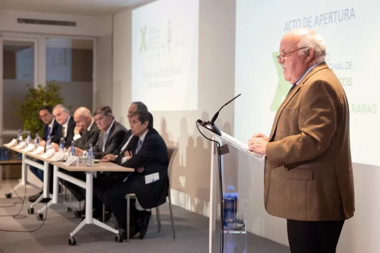 Jesús Aguirre, consejero de Salud y Familias de la Junta de Andalucía, ha intervenido durante la inauguración del X Congreso Internacional de Medicamentos Huérfanos y Enfermedades Raras.