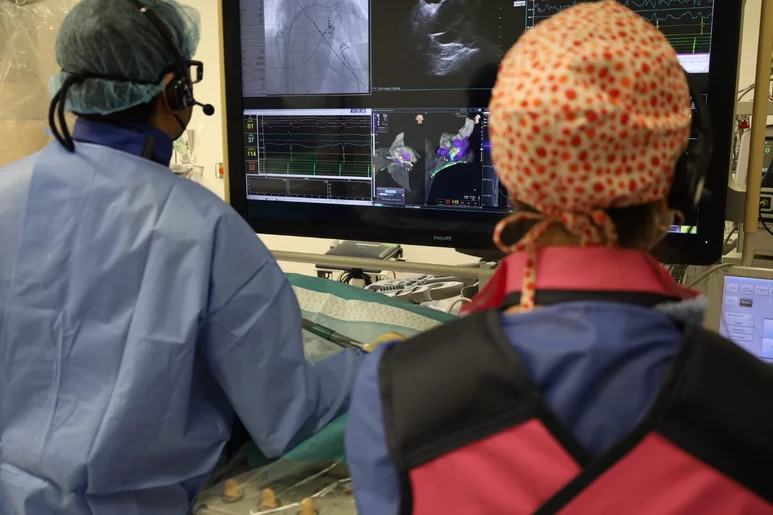 El Hospital del Mar ha logrado incorporar todos lso parametros del corazón y sus anomalías en un solo mapa en 3D. Foto: HOSPITAL DEL MAR