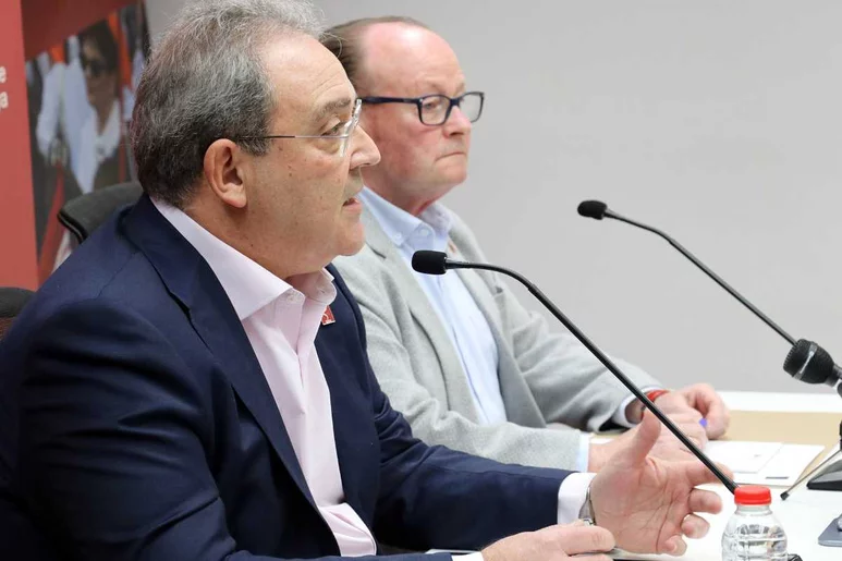 El secretario general de MC, Xavier Lleonart, y el presidente de la central, Jordi Cruz, quieren lograr un acuerdo con medidas concretas. Foto: METGES DE CATALUNYA 