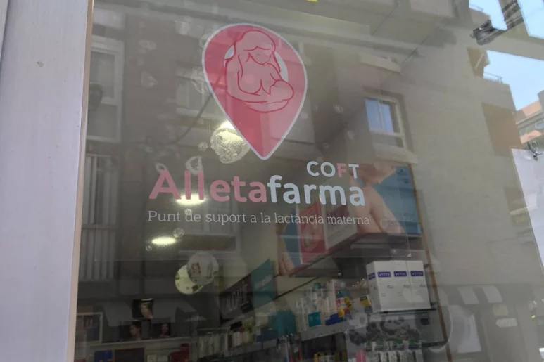 Una de las farmacias de Tarragona con el logo de 'Alletafarma'. Foto: COF DE TARRAGONA.
