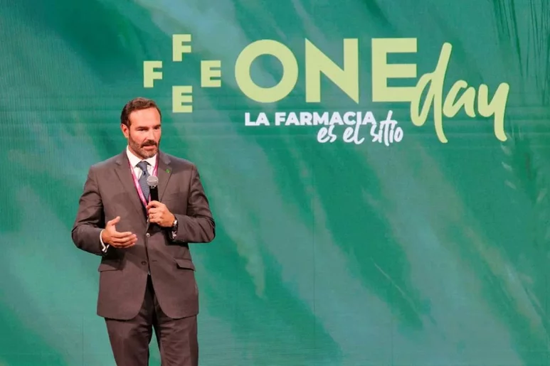 Luis de Palacio, presidente de FEFE, durante la inauguración de la cuarta edición del 'One Day', hoy en Madrid. Foto: FEFE.