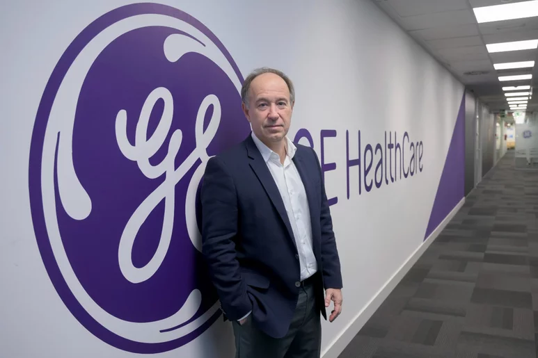 Luis Campo, CEO de GE Healthcare Iberia, hace balance del primer año de andadura en solitario de la compañía. Foto. JOSÉ LUIS PINDADO.
