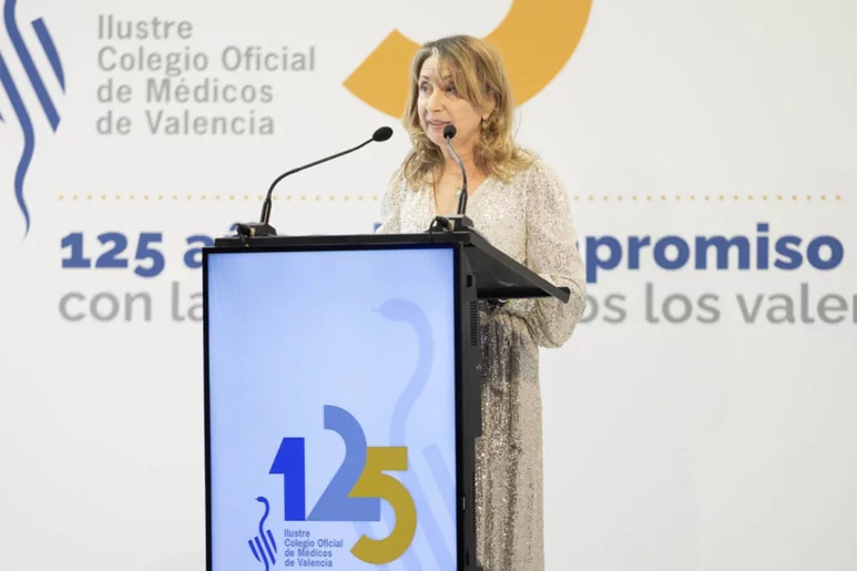Mercedes Hurtado, presidenta del Colegio de Médicos de Valencia. Foto: COMV.